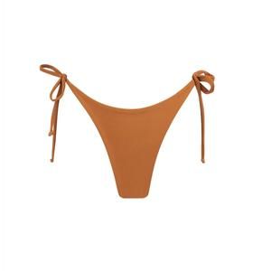 NEW CONSCIOUS women's lana bikini bottom in rust